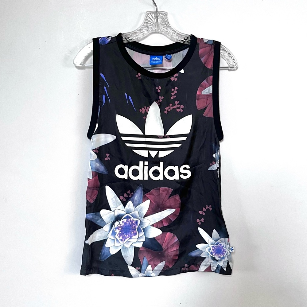 Adidas Originals Lotus Flower Floral Sleeveless Tank Top XS